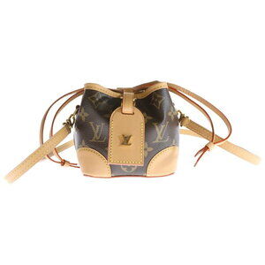Louis Vuitton Monogram Noe Leather Shoulder Bag Brown